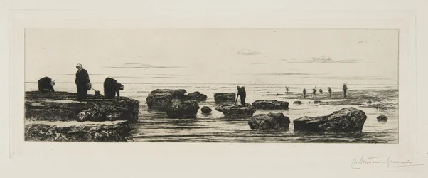 Die Seetangsammler in Veules, ca. 1885